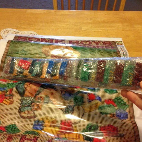 Diamond Painting, boy who loves Legos art - Picture 4 of 6